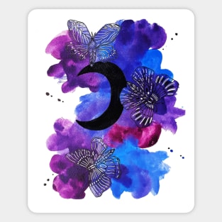 Moon & Butterfly Abstract Magnet